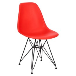 D2.DESIGN Krzesło P016 PP Black czerwone