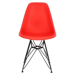 D2.DESIGN Krzesło P016 PP Black czerwone