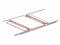 STÓŁ TORONTO ROZKŁADANY SIGNAL BIAŁY MAT 120-160X80 MDF+ SZKŁO HARTOWANE STELAŻ MDF STAL SZCZOTKOWANA PROSTOKĄTNY