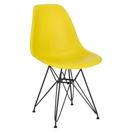 D2.DESIGN Krzesło P016 PP Black żółty