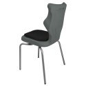 Ergonomiczne krzesło szkolne Spider Soft rozmiar 5 szary - dobre krzesło stacjonarne do biurka, ławki, szkoły, sali konferencyjnej dla dzieci i dla dorosłych 