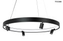 Moosee MOOSEE lampa wisząca CIRCLE SPOT 74 BLACK grafitowa