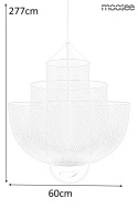 Moosee MOOSEE lampa wisząca sufitowa LED MESH 60 złota metalowa siateczka do domu restauracji hotelu