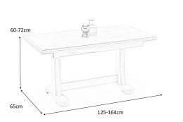 ŁAWOSTÓŁ TYMON 2 HALMAR ROZKŁADANY DĄB SONOMA blat MDF LAMINOWANY NOGI DREWNO BUKOWE REGULOWANA WYSOKOŚĆ