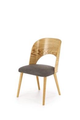 Halmar CADIZ krzesło dąb naturalny / popiel, materiał: drewno lite - dębowe / sklejka gięta