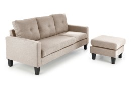 GERSON sofa z podnóżkiem, beżowy