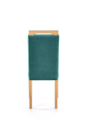Halmar CLARION krzesło dąb miodowy / tap: MONOLITH 37 (c. zielony)