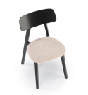 Halmar HYLO krzesło beżowy / tap: SERTA 2 drewno, MDF, tkanina