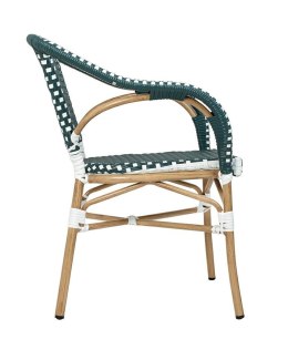 King Home Krzesło CAFE MIRAMAR turkus / morski rattan