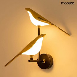 Moosee MOOSEE lampa ścienna BIRD TWIN złota