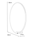 LAMPA ścienna KINKIET LED HOOP 60 CZARNY METAL AKRYL Moosee MOOSEE