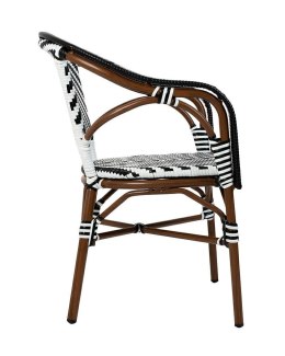 King Home Krzesło CAFE AZURE biały / czarny