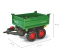 Rolly Toys Rolly Toys 122202 Przyczepa Rolly - Mega Trailer Ciemno Zielona Koła 2-osie