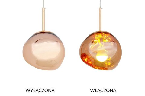 King Home MOOSEE lampa wisząca FUSION 20 miedziana - akryl