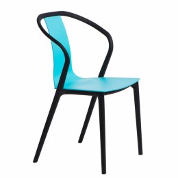 D2.DESIGN Krzesło Bella czarne/niebieskie