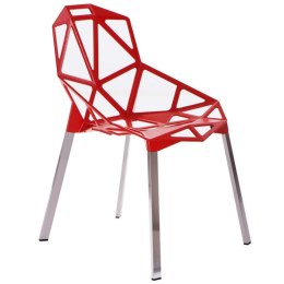 D2.DESIGN Krzesło Gap czerwone