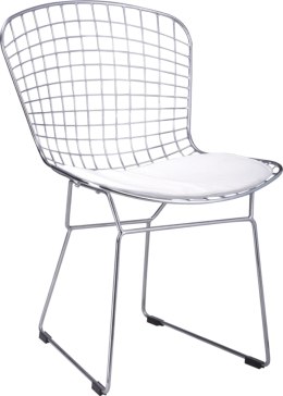 D2.DESIGN Krzesło Harry biała poduszka