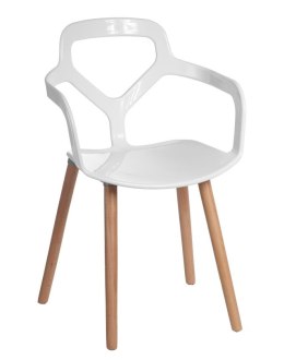 D2.DESIGN Krzesło Nox Wood białe