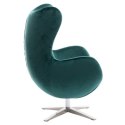 D2.DESIGN Fotel Jajo Velvet zielony ciemny