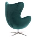 D2.DESIGN Fotel Jajo Velvet zielony ciemny