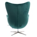 D2.DESIGN Fotel Jajo Velvet zielony ciemny