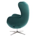 D2.DESIGN Fotel Jajo Velvet zielony ciemny