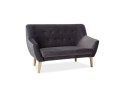 SIGNAL SOFA NORDIC 2 VELVET KOLOR SZARY TAPICERKA BLUVEL 14 / BUK