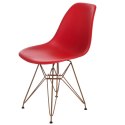 D2.DESIGN Krzesło P016 PP Gold czerwone