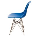 D2.DESIGN Krzesło P016 PP Gold niebieskie