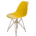 D2.DESIGN Krzesło P016 PP Gold żółte