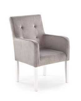 Halmar FILO fotel wypoczynkowy biały / tap: RIVIERA 91 (odcienie szarości)