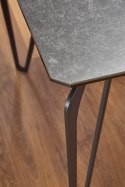 Halmar GREYSON stół szkło+ ceramika ciemny popiel