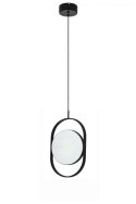 King Home Lampa wisząca SPINNER MINI 26 czarna - LED, aluminium tworzywo mleczny